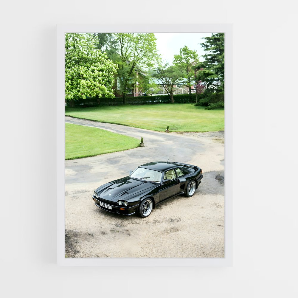 Poster V12 Noir Élégance – affiche Jaguar (vue 3)